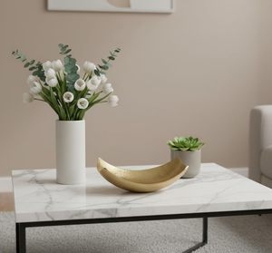 Luxury Gold Boat Shaped Decorative Bowl Modern Metal Fruit Dish Centerpiece Curved Serving Tray Home <b>Table</b> Decor Craftera Export - Product Image 4