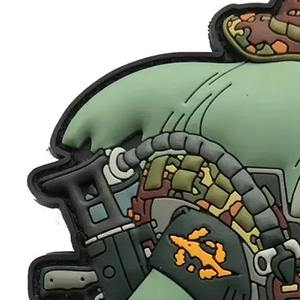 Mejores insignias de PVC bordadas personalizadas para coser, de diferentes tamaños/formas, al por mayor, parches de tela de sarga para gorras, bajo precio - Product Image 5