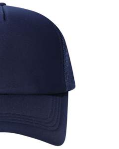 Gorra de Béisbol Trucker Azul Marino Personalizada, con Malla Transpirable en la Parte Trasera, Ajustable con Cierre a Presión, Lisa, con Logotipo Personalizado, Informal para Exteriores - Product Image 3