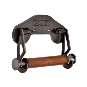 Porte-rouleau de papier toilette vintage en fonte, style rustique, pour salle de bain, fixation murale, accessoires de salle de bain - Product Image 1