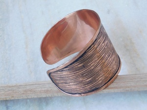 Unisex Pure Copper Energy <b>Healing</b> Bangle Handmade Premium Quality <b>Bracelet</b> for Wellness and Daily Wear Wholesale - Product Image 2
