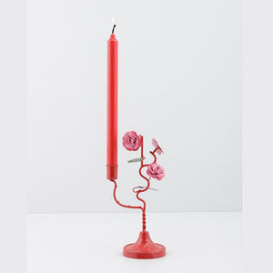 Metal iron <b>Taper</b> <b>Candle</b> <b>Holder</b> with Birds and Flowers, Colorful Tree <b>Candle</b> <b>Holder</b> - Product Image 1