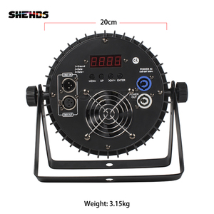 SHEHDS 18x18W RGBWAUV Aluminum Alloy LED Par Can 6/10CH Stage Light DMX512 Wash Light for DJ - Product Image 3