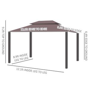 Gazebo e Pergola Elegante 3x4m per Patio e Intrattenimento all'Aperto - Product Image 5