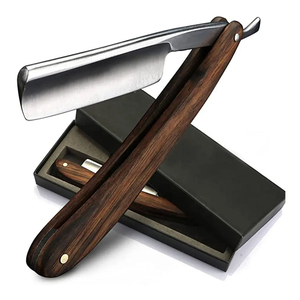 Stainless Steel Disposable <b>Single</b> <b>Blade</b> Manual <b>Razor</b> with Plastic Handle for Male Barber Shop Beard Grooming and Hand Shaving - Product Image 2