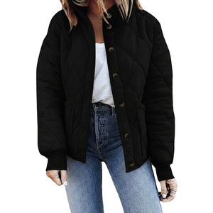 Blouson d'hiver matelassé respirant et coupe-vent pour femme, avec capuche et fermeture éclair, personnalisable avec logo, vente en gros - Collection 2026 de haute qualité - Product Image 3