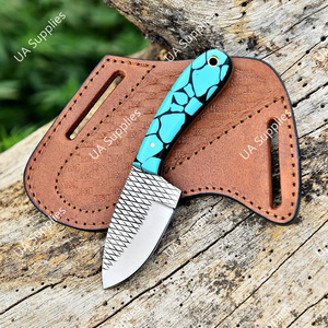 Cuchillo EDC de Acero Inoxidable de Grado Industrial para Herrador, con Hoja Fija de Punta Caída, Profesional para Caza, Camping y Uso Exterior - Product Image 5