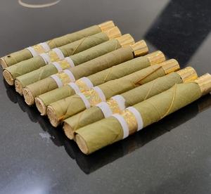 Conos de hoja de palma vegana verde brillante Envolturas y tubos Conos de hoja de palma enrollados a mano Rollos en tamaño personalizado 4 Conos de hoja de palma de EE. UU. - Product Image 2