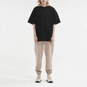 T-shirt ample style streetwear, coupe boxy, avec logo personnalisé, haut court streetwear, chemises en coton biologique tricoté uni - Product Image 6