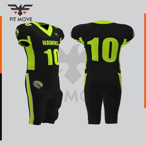 Ensemble d'uniformes de football américain OEM de haute qualité, légers, pour équipes sportives, maillots personnalisables avec logo, short d'entraînement 100% coton - Product Image 4