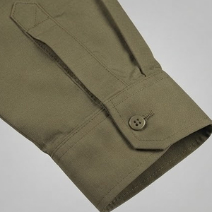 Men's Long Sleeve Workwear Tactical <b>Shirt</b> Solid <b>Color</b> Turn-down Collar Two Pockets Casual Tactical Style <b>Shirts</b> For Sale - Product Image 4