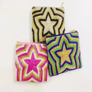 Elegant Handmade Beaded Coin Pouch Premium Designer Change Purse for Women At <b>Cheap</b> Price - Product Image 6