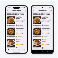 Aplicación Social de Comentarios de Comida RoyalCraft para iOS/Android/Mac: Reseñas de Restaurantes y Opiniones sobre la Gastronomía