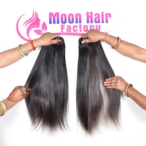 Extensions de Cheveux Humains Bouclés de 32 Pouces, Type Temple Indien, Lisses et Soyeux, Densité Naturelle, Cheveux Vierges Remy, Tissage à la Machine - Product Image 3