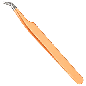 Pinzas Profesionales de 45 Grados para Extensiones de Pestañas, Acero Inoxidable Premium, Aislamiento, Volumen y Precisión - Product Image 1