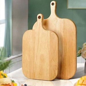 Planche à découper en bois durable pour la cuisine domestique, surface de découpe en bois naturel pour légumes, fruits, viande, pain - Product Image 1