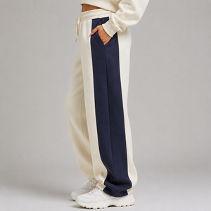 Pantalon de jogging décontracté en molleton pour femme, coupe ample et décontractée, tissu brossé doux, idéal pour l'entraînement, les voyages et la maison - Product Image 3