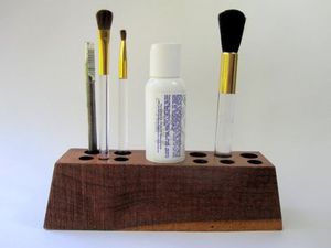 Organizador de Brochas de Madera Maciza Moderno, Ecológico, Hecho a Mano, para Mesa, Dormitorio, Decoración del Hogar - Product Image 2