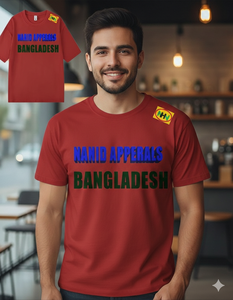 Camiseta para Hombre, Corte Holgado, Camiseta de Algodón de Peso Medio, Camiseta de Algodón Grueso para Hombre, de Fábrica en Bangladesh - Product Image 1