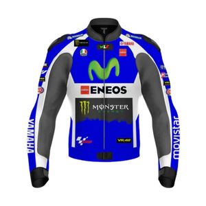 Veste de course en cuir de vache véritable Ramaha pour homme/Chaquetta sur mesure avec protection dorsale CE niveau 2 - Product Image 1