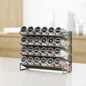Multi Layer Silver Finished Metal Spice Holder Perfect for Home Organization and Clutter Free <b>Kitchen</b> <b>Storage</b> From India - Product Image 6