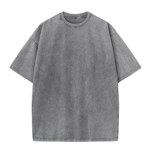 Camiseta unisex oversize de corte holgado con hombros caídos, manga corta, informal, de algodón, estilo streetwear. - Product Image 1