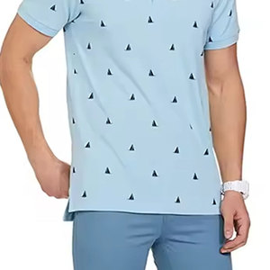 T-shirt polo homme en impression par sublimation, léger, séchage rapide, pour le sport et le quotidien - Product Image 5