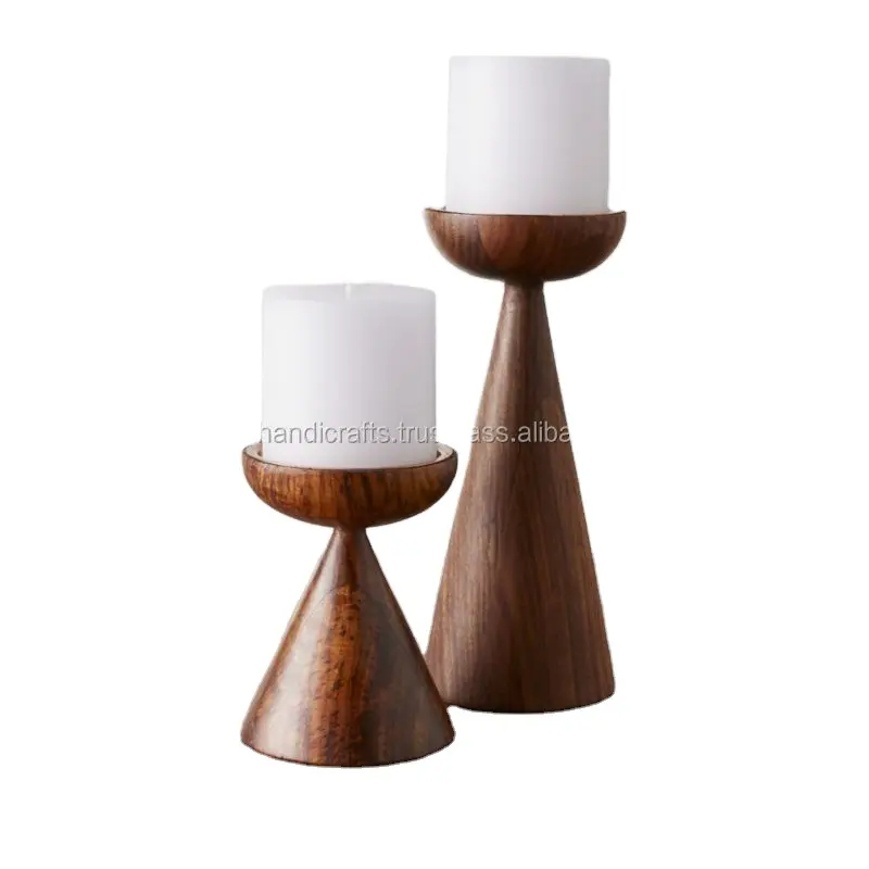 Wooden Decorative candle Pillar for home