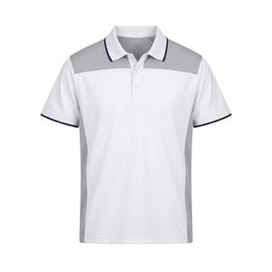 Mens Black Color Blocked Short Sleeve Polo <b>Shirt</b> Quick Dry Knitted Casual Wear - Product Image 2