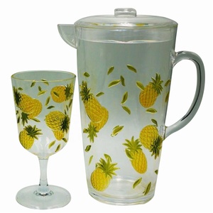 Pineapple Design <b>Plastic</b> Acrylic Water Pitcher - Product Image 5