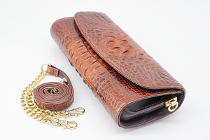 กระเป๋าถือหนังแท้ดีไซน์หรูสำหรับผู้หญิง พร้อมกระดุมปิด ใช้ได้ทุกวัน ลดราคา - Product Image 5