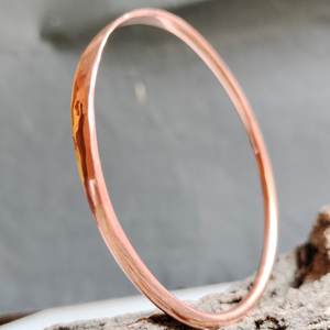European and American Retro <b>Red</b> Copper <b>Bracelet</b> Hammered Rustic Copper Wire Magnetic <b>Bracelet</b> - Product Image 2