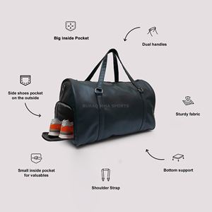 Sac de voyage classique britannique vert, sac de sport et de gym multicolores - Product Image 2