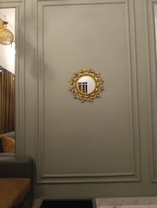 <b>Gold</b> Leaf Design Round Handmade Contemporary Luxury Wall <b>Mirror</b> with Smooth Edge Decorative Metal Frame Home Decor REHMAN CRAFT - Product Image 6