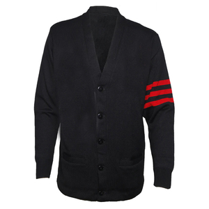 Custom Slim Fit Knitted <b>Cardigan</b> <b>Sweater</b> Women Casual Style Front Logo University College Sorority Fraternity - Product Image 1