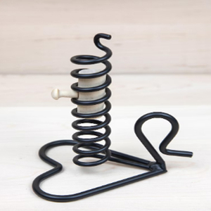Hand Forged <b>Candlestick</b> <b>Holder</b> Black Iron Wrought Iron Courting Candle <b>Holder</b> Black Iron Candle Stick <b>Holder</b> With Spiral Design - Product Image 3