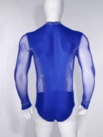 Vente en gros personnalisé Combinaisons pour hommes Stage de danse Performance Wear Patinage artistique Formation Dancewear Costume de danse latine