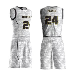 Ensemble de vêtements de basketball unisexe personnalisé 2026 – Nouvelle collection respirante, antibactérienne, séchage rapide, impression par transfert thermique, grandes tailles - Product Image 4