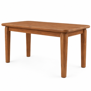 Mesa de Comedor Moderna de Madera de Teca Sólida, Resistente al Agua, Patas Extra Grandes, Ecológica, Capacidad para 8 Personas, Forma Rectangular - Product Image 2