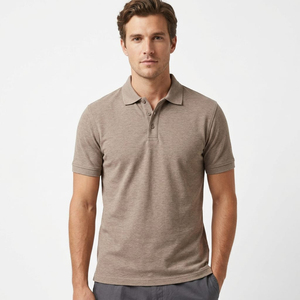 Camiseta Polo de Manga Corta para Hombre, de Alta Calidad, de Algodón Jersey, Sólida, Transpirable, Informal, con Botones al Frente, con Logotipo Personalizado - Product Image 4