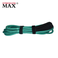 JINLI Corde de récupération cinétique double tressée 100% Nylon66, corde de remorquage tout-terrain robuste pour 4x4 Jeep Truck