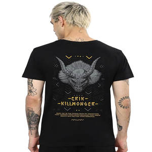 T-shirt personnalisé pour homme en coton 100% 230 GSM, coupe oversize, logo imprimé, grandes tailles, coupe ample, épaules tombantes - Product Image 1