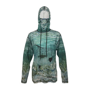 Sudadera con Capucha de Pesca para Hombre, Talla Grande, Premium, 100% Poliéster, Secado Rápido, Transpirable, Protección UPF 50, Logotipo Personalizado, Color Personalizado - Product Image 1