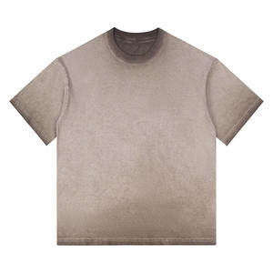 T-shirt à manches courtes et col en O 100% coton pour hommes Tissu doux et respirant de 220 grammes avec motif vierge pour les activités quotidiennes - Product Image 5