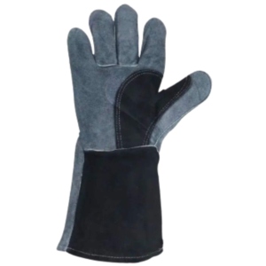 Heavy-Duty Cowhide Split Leather Safety Gloves <b>Fire</b> Resistant Heat & Abrasion Resistant Spark Protected for Industrial Use - Product Image 1