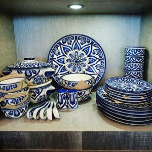 Juego de Vajilla de Porcelana Mughal de 38 Piezas, Vajilla de Lujo Pintada a Mano, Duradera, con Superficie Pulida, para Uso Doméstico Personalizado - Product Image 6