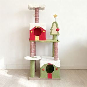 CY14 Albero di Natale per Gatti e Tiragraffi per Divertimento Felino e Decorazioni Festive - Product Image 3