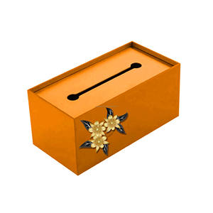 Custom Logo Modern Tissue Box Dispenser Organizer <b>Printed</b> Design for Office Desk <b>Coffee</b> Table or Dining - Product Image 1