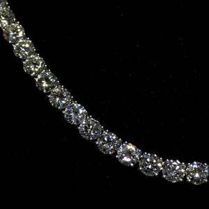 Collier tennis 6 mm en moissanite VVS sertie de pierres, chaîne à maillons en argent sterling 925, taille brillant rond, pour femmes et hommes - Product Image 4