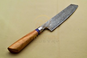 Handmade Damascus Steel Chef <b>Knife</b> <b>Set</b> in Wooden Handle Polished Straight Edge <b>Sharp</b> in Damascus steel - Product Image 3